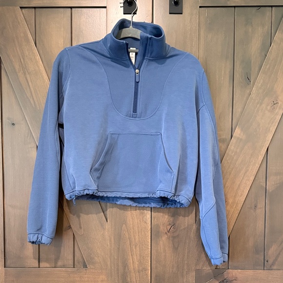 lululemon athletica Tops - Lululemon Brushed Softstream half zip ribbed size 4